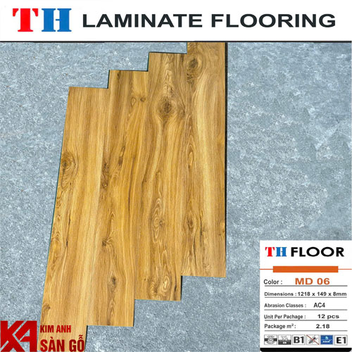 Sàn Gỗ Công Nghiệp 8MM TH Floor MD-06